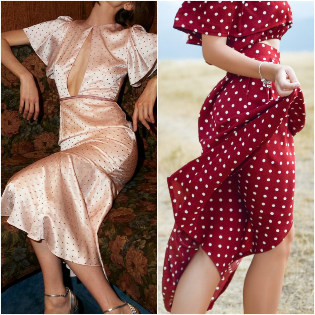silk dresses vs ruffled sleeved dress