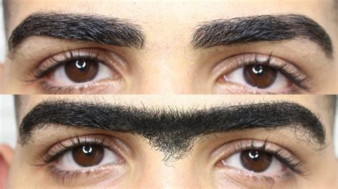 plugged eyebrows or over-groomed eyebrows 